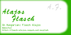 alajos flasch business card